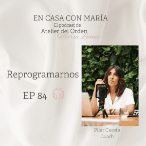 Pilar Cuesta, coach de nutrición, en el podcast En casa con María.