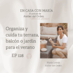 Podcast María Leániresenta el podcast En Casa con María sobre organuzar la tz de Ateleir del Orden p